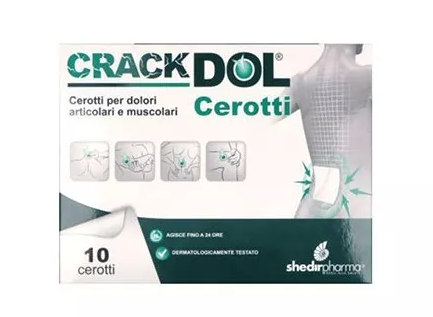 CRACKDOL Cerotti Dolori Muscolari 10 Pezzi